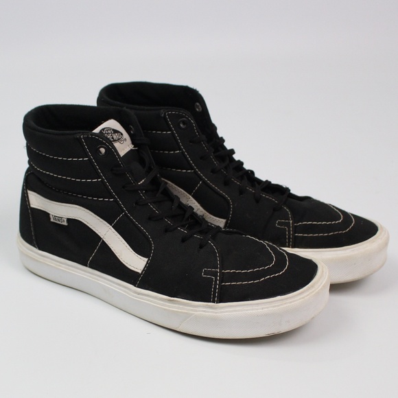 vans sk8 hi canvas black
